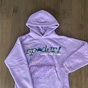 SP5DER HOODIE ACAI SIZE SMALL